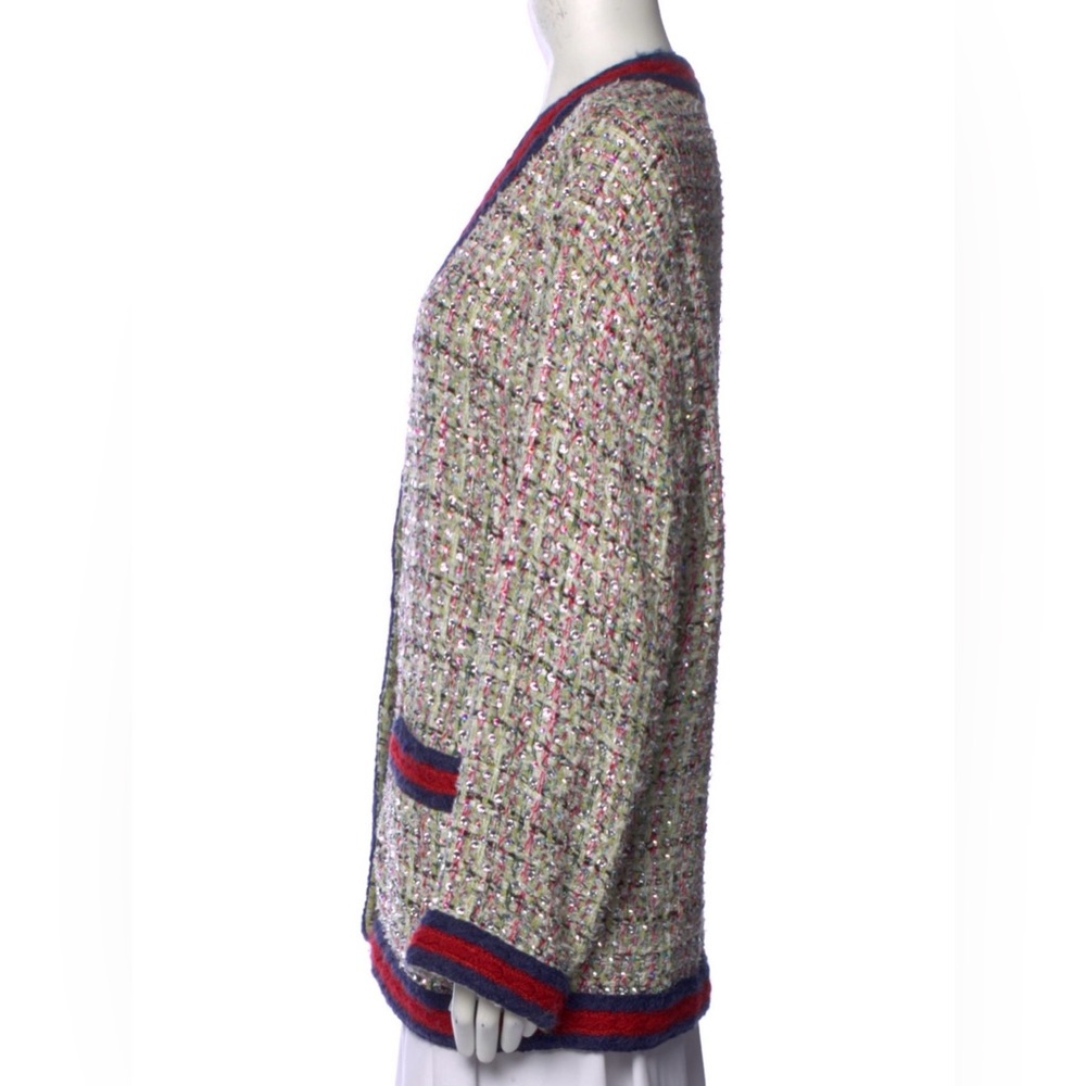 Gucci Rhinestone Tweed Cardiga - Picture 5 of 9